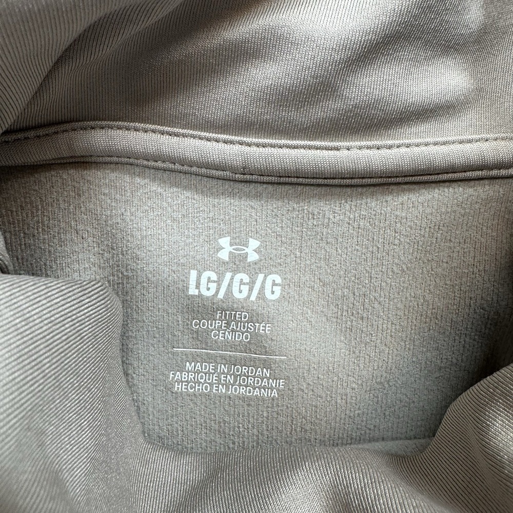 Under Armour UA Meridian ColdGear Funnel Neck Pullover Women's Large Beige - Picture 10 of 12